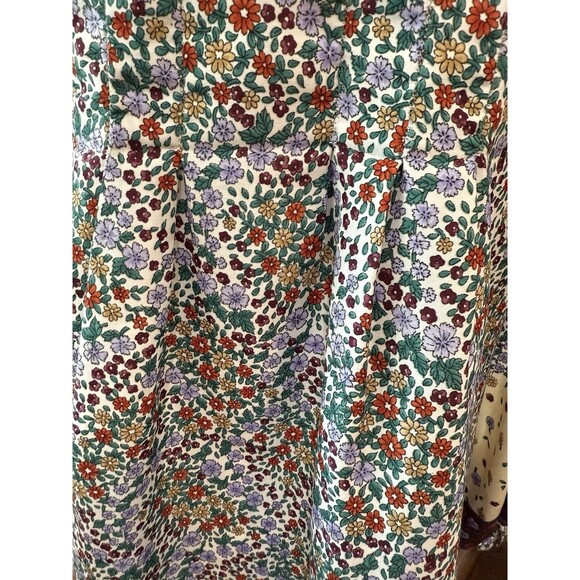 Vintage Jonathan Logan Prairie Dress Floral Ruffle Neck ILGWU Union Made USA L - Picture 4 of 14